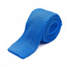 Niebieski krawat Knit z dzianiny