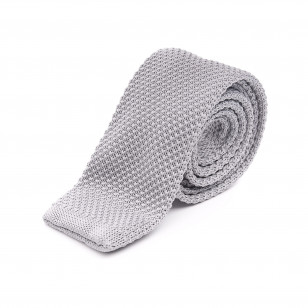Krawat knit szary
