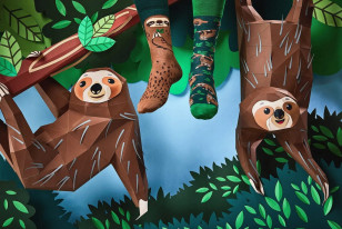 Skarpety kolorowe Sloth Life - Many Mornings