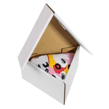 Skarpetki z wzorem pizzy Capriciosa w pudełku na wynos od Rainbow Socks