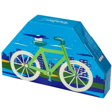 Śmieszne rowerowe skarpetki od Rainbow Socks w pudełku w kształcie roweru