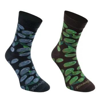 Zestaw skarpetek w słoiku z czarnymi i zielonymi oliwkami od Rainbow Socks