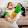 Zestaw skarpetek Kinoman od Rainbow Socks z wzorem popcornu i kukurydzy