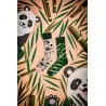 Skarpetki S艂odka Panda od ManyMornings - r贸偶owe skarpetki z pandami i zielone z bambusem
