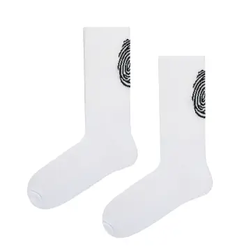 White striped socks - PRINT