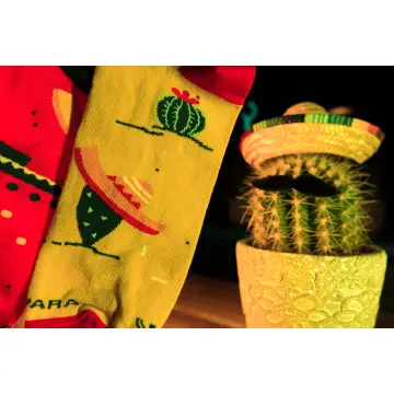 Kaktusy i sombrero - skarpetki nie do pary