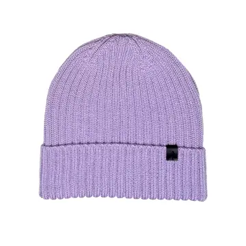 Liliowa czapka beanie Takapara z wełny merino