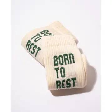 Born to Rest - skarpetki z napisami