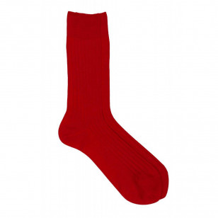 Skarpetki Pedemeia wykonane z 100% merceryzowanej bawełny w kolorze czerwonym 2211-229