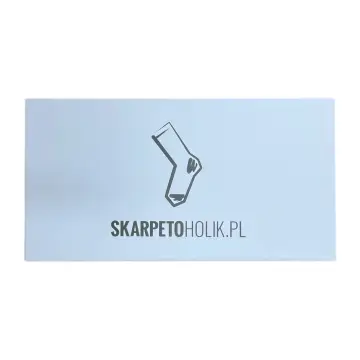 damskie turkusowe skarpetki w kwiatki w pudełku prezentowym Pedemeia